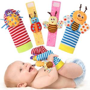 lot 4243 image: Bloobloomax Baby Rattles Toys for 0-12 Month, Infant Girl Boy Toys for Babies 3-6 Months, Newborn Hand & Foot Toys for 0 to 9 Months, Baby Shower Gifts Set with Wrist Rattle Socks