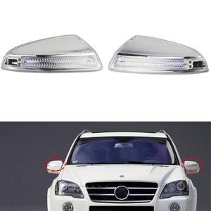 lot 4245 image: MUNIK 2005-2012 Auxiliary Turn Signal Light Reversing Mirror Light LR For Mercedes-Benz gl,m class x164 w164 gl350 gl450 gl550 2006-2012 ml300 ml350 ml500 ml63 Replacement # 1649061300,1649061400