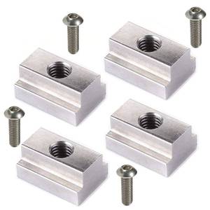 lot 4251 image: LE KAPMOZ T Slot Nuts for Toyota Tacoma Bed Rails Cleats Bed Rack Rail Accessories for Tundra Pickup Truck Deck Bike Mount WStainless Button Socket Cap Screw (4 Packs)