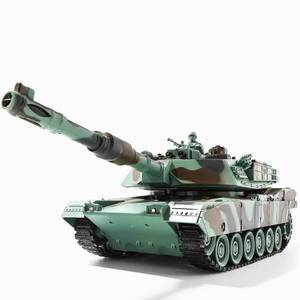 lot 5284 image: Bvrorere Remote Control Tank, US M1A2 Abrams RC Army Tank Toy with Camo, Rotating Turret and Sound & Lights, 2.4GHz 9-Channel Military Vehicles Toys for Boys Kids