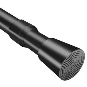 lot 6321 image: QILERR Small Tension Rods 16 to 28 Inches, Adjustable Short Extension Curtain Rod, Heavy Duty Spring Loaded Mini tension rods for Windows, Curtain, Closet, Clothes, Diameter 1inch, Black
