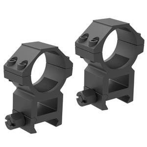 lot 6351 image: TPO 30mm Picatinny Scope Rings wSee-Thru Base, High Profile 30mm Picatinny Scope Mount (1.42 Height Rings) RG30-H142