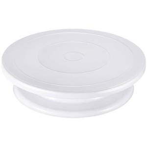lot 9538 image: Kootek Cake Stand, 11 Inch Rotating Cake Turntable for Decorating, Display & Baking, Smooth Revolving Spinner Stand (White)