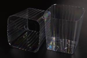 lot 9556 image: Clear Plastic Liners for Wood Boxes (4��x 4.75��) l Inserts for Planters (Sell in Pack of 12) (to fit Square 5 Planter) (L050505)
