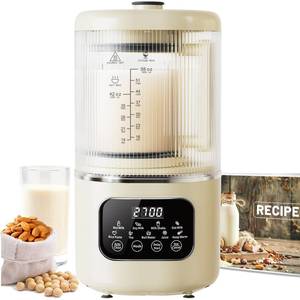 lot 9559 image: 58oz Nut Milk Maker Machine, 10 in 1 Automatic Nut Milk Maker with 20 Blades, LED Display, Soy Milk Maker with 24H Delay Start&12H Keep Warm, Almond Milk Maker for Homemade Oat, Milk Shake, Cream