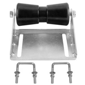 lot 10299 image: TPSHKE 8 Keel Roller Assembly Kit for Boat Trailers with Roller and Bracket and U-Bolts, Silver, Galvanized Steel