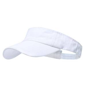 lot 10319 image: ANDICEQY Sport Sun Visor Hats Adjustable Empty Top Baseball Cap Cotton Ball Caps for Women and Men (White)