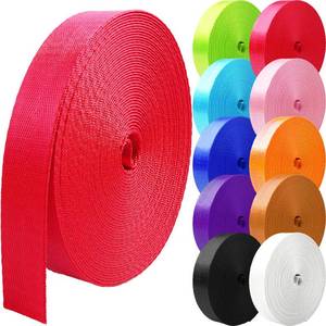 lot 10362 image: Grosun 25 Yards Nylon Webbing 1 inch 1.5 inch 2 inch Webbing Nylon Strap Backpack Straps Belt, 10 25 50 3.3 Yards Webbing (Red, 1.5 inch)
