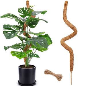lot 10375 image: 48 Inch Moss Pole, Bendable Moss Pole for Plants Monstera, Tall Moss Poles for Climbing Plants Indoor, Large Moss Pole Support, Garden Trellis Plant Stick Stakes for Potted Plants, Pothos