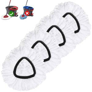 lot 10381 image: Spin Mop Replacement Head Mop Refill Compatible with Oceda Triangle Swivel Mops Microfiber Swivel Mop Refill,Deep Clean,Machine Washable and Easy to Replace