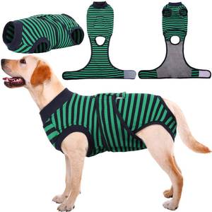 lot 10398 image: Kuoser Recovery Suit for Dogs Cats After Surgery, Professional Pet Recovery Shirt Dog Abdominal Wounds Bandages, Substitute E-Collar & Cone,Prevent Licking Dog Onesies Pet Surgery Recovery Suit