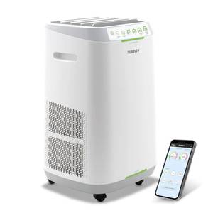 lot 11346 image: Nuwave Forever Smart Air Purifier for Home, Never Replace Air Filter System, Patented 7-Stage Filtration, Cleans Large Room up to 2,002 Sq Ft, Adjustable Flow Panel, Washable & Reusable Filters
