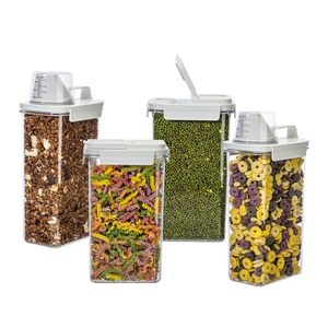 lot 11362 image: NBILIC Cereal Containers Storage Cereal Dispenser For Pantry Organization BPA Free Food Containers With Lid, Meal Rrep Containers Reusable (L-8PCS)