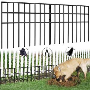 lot 11368 image: 42.5ft(L) x 13in(H) Animal Barrier Fence, 30 Panels No Dig Garden Fence for Dog Rabbit, Rustproof Anti Digging Barrier, Garden Edging Border Ground Defense for Outdoor, Yard, Patio