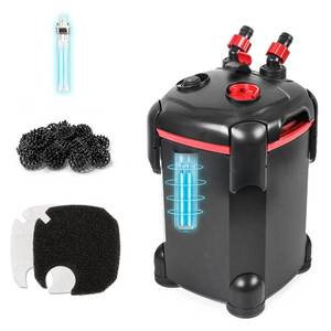 lot 11377 image: PONDFORSE 225GPH Canister Filter, External Aquarium Filter Ultra-Quiet Water Circulation Cleaning Machine with Media for Fish Tanks and Aquariums Up to 55 Gallons (225GPH)