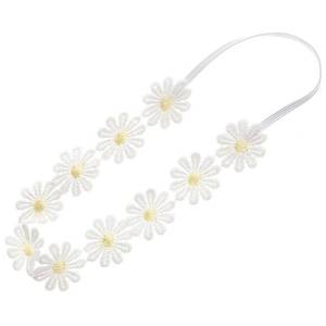 lot 12004 image: Women Girls Lace Daisy Flower Headband Soft Hair Bands Floral Crown Wreath Flower Headpiece (Yellow)