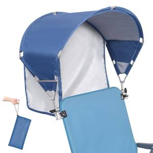 lot 12033 image: Universal Chair Canopy Umbrella, UPF 50 Sun Shade with Adjustable Clamp Clip for Beach, Camping, Sports, Lawn, Zero Gravity, Wheelchair, Wagon