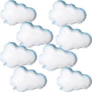 lot 12051 image: Cloud Balloons, 8 Pcs 30 Inch Mylar Foil Helium Large Cloud Balloons For Birthday Party Baby Shower Wedding Bridal Shower Blue White Themed Party Decorations Supplies