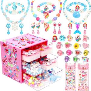lot 12052 image: BEKALERZ Jewelry Toys-for-Girls,Toddler Girl Toys Age 6-8,Lovely Rings Earrings Kids-Toys for 3 4 5 6 7 8 Year Old Girls,Play Jewelry Princess Toy for Dress Up,Easter Birthday Unicorns-Gifts-for-Girl