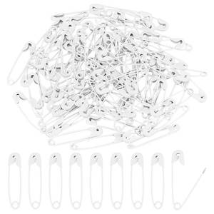 lot 12080 image: arricraft 100PCS 1 White Safety Pins, Colored Safety Pins Bulk Sewing Pins for DIY Craft Making and Clothing, Knitting Stitch Marker-White