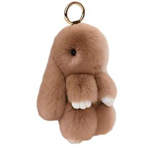 lot 12105 image: Fluffy Bunny Keychain Plush Lulu Bunny Keychain for Women, Soft Rabbit Cute Bag Charms for Easter Birthday Gift