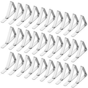 lot 12126 image: Tablecloth Clips 30 Packs Table Cloth Holder Clips,Stainless Steel Outdoor Table Cloths Clips For Picnic Tables,Folding Tables,Clamps For Outdoor Tablecloths,Picnic Table Cover Clips For Party Wedding