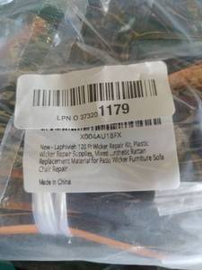 lot 12437 image: 120 Ft Wicker Repair Kit for Patio Furniture