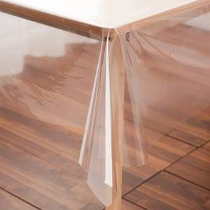 lot 12452 image: Rawgoodz Clear Plastic Tablecloth Protector Rectangle 60x84 inch Waterproof Oilproof Stain Resistant Wipeable Table Cover for Dining Tables