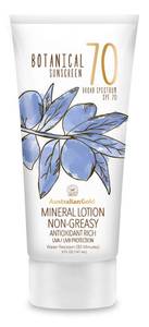 lot 12455 image: Australian Gold Botanical SPF 70 Mineral Sunscreen Lotion, Non-Chemical Sunblock with Titanium Dioxide & Zinc Oxide, Native-Australian Ingredients, Water-Resistant, Citrus Oasis Fragrance, 5 Oz