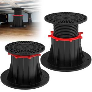 lot 15286 image: 2 Pcs Adjustable Bed Frame Support Leg, Frame Center Slats Heavy Support Leg, for King Bed, Sofa, Table, Furniture Cabinet Replacement Parts (4.7 - 7.1)
