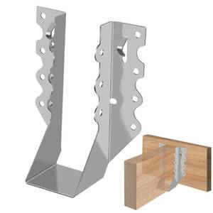 lot 15288 image: (30-Pack) Calvana 2x6 Steel Joist Hangers, 20 Gauge Double Shear Face Mount Rafter Brackets for Wood, Hurricane Ties for Rafters and Deck Brackets, for Pergola Hardware, Floors, Decks, Ceilings