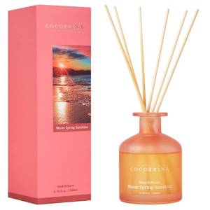 lot 15296 image: Cocorr�na Reed Diffuser - Warm Spring Sunshine 6.76oz Diffuser with 8 Sticks Home Fragrance Reed Diffuser Home for Bedroom Bathroom Shelf Decor Office Decor (Summer Collection)