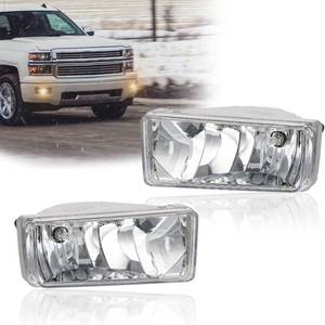 lot 15307 image: SPIEGEER Fog Lights Assembly for 2007 2008 2009 2010 2011 2012 2013 2014 2015 Chevy Silverado Replacement Kit for 2007-2013 Avalanche,2015-2020 Suburban with H16 12V 19W Halogen Bulb Clear Lens