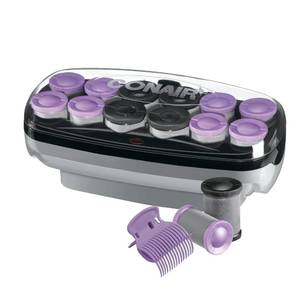 lot 15310 image: Conair Hot Rollers Hair Curlers for Long, Medium and All Hair  Heated Rollers with Roller Clips Included  1 12-inch and 1 34 inch Rollers  Amazon Exclusive