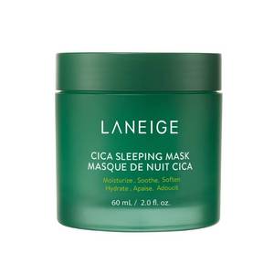 lot 16265 image: LANEIGE Cica Sleeping Mask Soothing Overnight Mask with Centella & Fermented Forest Yeast Extract for Sensitive Skin & Moisture Barrier Repair