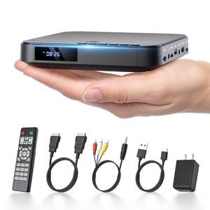 lot 16304 image: Mini DVD Player HDMI, DESOBRY 1080P HD Small Compact DVD Player for Smart TV with All Region Free, DVD CD Player with AV Output, USBTF Card Input, Remote Control, Support PALNTSC