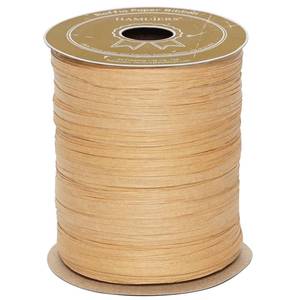 lot 16316 image: HAMUIERS Raffia Ribbon for Gift Wrapping, Packing Paper Twine, Craft Ribbon Raffia Yarn for Crochet - 14 Wide, 100 Yards, Kraft