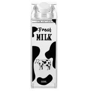 lot 2329 image: Decorative Clear Milk Bottle Container 500ml