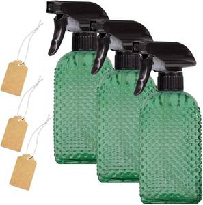 lot 9500 image: Glass Spray Bottles, Set of 3 (green)