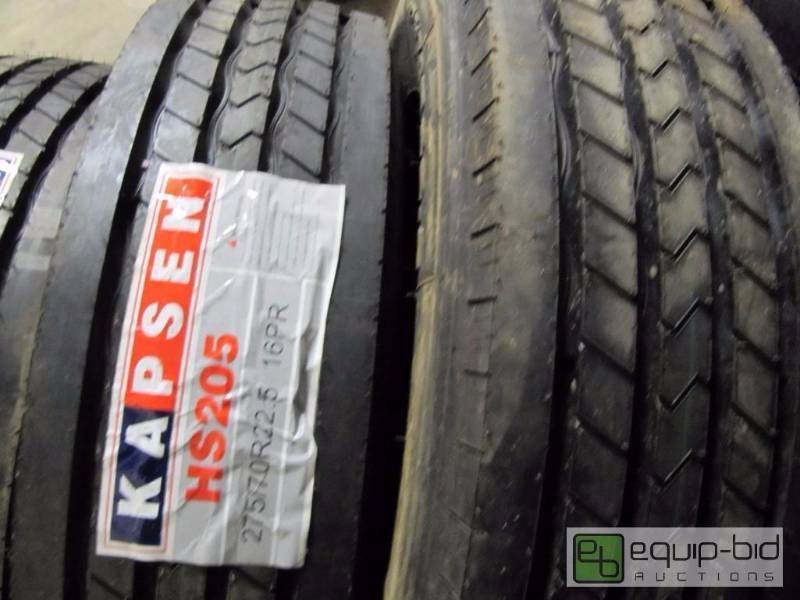 lot 381 image: Lot of 2 NEW  11x22.5 Steering Tires 275.70R 22.5