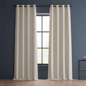 lot 1512 image: HPD Half Price Drapes Grommet Linen Curtains 108 Inches Long Room Darkening Curtains for Bedroom & Living Room (1 Panel), 50W x 108L, Birch