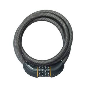 lot 1523 image: Master Lock Cable Lock, Set Your Own Combination Bike Lock, 6 ft. Long, Black, 8122D