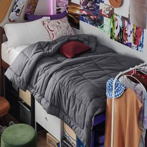 lot 1549 image: Bedsure Comforter Duvet Insert - Quilted Comforters Twin XL Size, All Season Duvet, Down Alternative Bedding, with 8 Tabs, Gifts for WomenMen, Grey, Twin XL 92 x 68 Inches