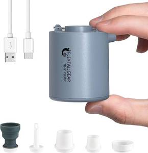 lot 2015 image: FLEXTAILGEAR Tiny Portable Air Pump Ultra-Mini, with 1300mAh Battery USB Rechargeable to Inflate Deflate for Pool Floats Air Bed  Mattress Swimming Ring Vacuum Storage Bags
