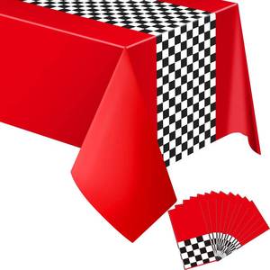 lot 2368 image: Irenare 12 Sheets Car Birthday Party Supplies Racing Party Decorations Road Tablecloth Racetrack Table Runner Table Covers for Kids Boy Car Theme Birthday Favors, 54 x 108 Inch
