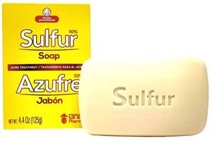 lot 2391 image: Sulfur Acne Treatment Soap with Lanolin 4.40 Oz Bar