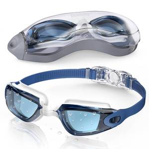 lot 2392 image: Aegend Swim Goggles, Swimming Goggles No Leaking Full Protection Adult Men Women Youth, Blue-white