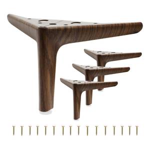 lot 2400 image: KofarZon Furniture Legs 4.7inch, Metal Sofa Legs for Furniture Set of 4, Sofa Legs Replacement Heavy Duty, Mid Century Triangle Dresser Legs for Cabinet Ottoman Nightstand (2.2mm)