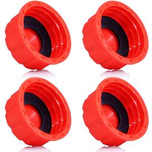 lot 2401 image: Niwicka 5 Gallon Gas Can Cap Replacement, Coarse Thread Gas Cap for Gasoline, Portable Gas Tank Lid for 5 Gallon Plastic and Metal Gas Cans, Includes Spout Replacement Old Style(Pack of 4)