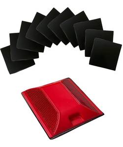 lot 2416 image: Adhesive Sticky Pads For Road Reflectors  Pack of 10  4 by 4 inch Butyl Pads  Sticks to Street, Pavement & Asphalt  Industrial Grade Glue for Reflector Markers (Reflective Studs Sold Separately)